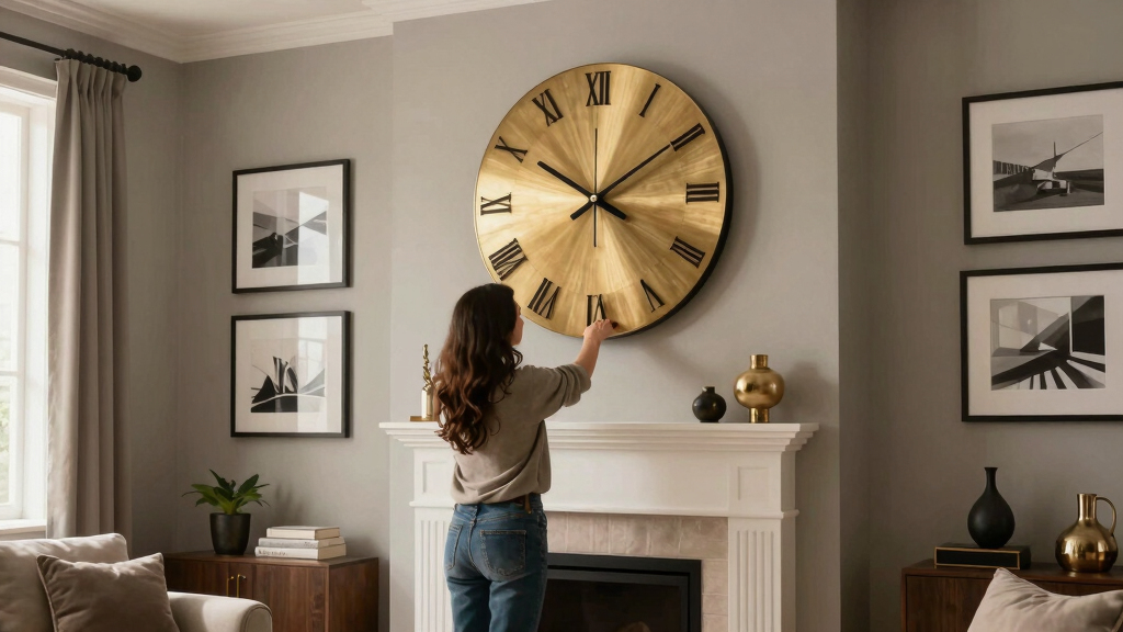 Decorating Around a Statement Wall Clock: Gallery Walls and Focal Points