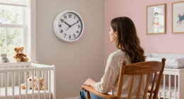 Nursery Clock Placement: Visible from the Rocking Chair
