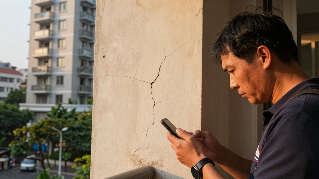 Hanoi Inspects Cracks At Hanoi Homeland Apartment Complex