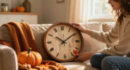 13 Best Cozy Fall-Themed Wall Clocks in 2026