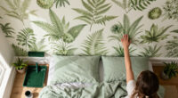 A Bright White Bedroom Is Now A Green Cocoon “Inspired By The Forest”