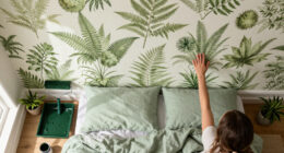 A Bright White Bedroom Is Now A Green Cocoon “Inspired By The Forest”
