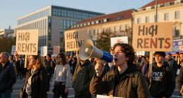 Berlin Protest Against High Rents Before Election