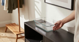 I Put A Pyrex Baking Dish In My Entryway, And It’s So Sleek And Functional