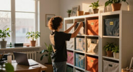 She Used IKEA Storage To Make Her Studio Feel Like A One-Bedroom