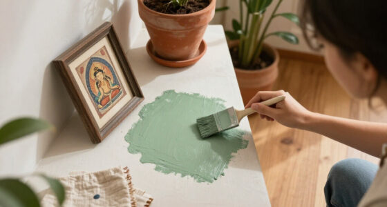 A Detailed History Of Sage Green In Interiors — From Indian Buddhist Frescoes To Queen Victoria's Bedchambers And Beyond