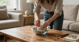 DIY A Beautiful Decorative Bowl For Your Coffee Table With This Common Thrift Store Find