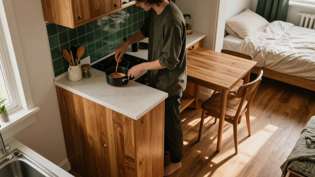 I’ve Never Seen A Studio Apartment Do So Much In Such A Little Space — It Conjures Up A Dream-State Landscape In A Mere 37-Square-Metre Home