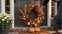 Not Pumpkins Or Blowups: A Charming Way To Decorate Your Front Door For Fall