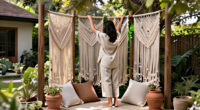 Skip Traditional Fences: Add Privacy To Your Yard With This Boho-Inspired Idea