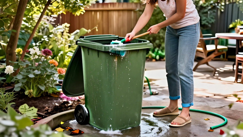 Smelling Your Garbage Cans? The Underrated Trick To Give Them A Deep Clean