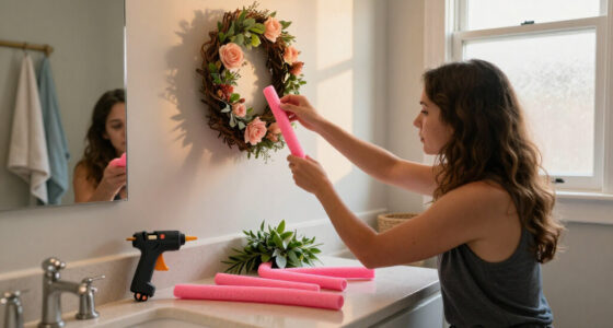 Upcycle Dollar Tree Pool Noodles Into Gorgeous Bathroom Decor With This Clever DIY