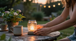 Woman Turns Dollar Tree Candle Holders Into Stylish Outdoor Solar Lamps